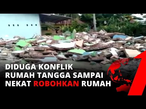 Jadi Tontonan Warga, Rumah di Serdang Bedagai Dirobohkan Pakai Eskavator