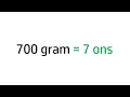 Easy Weight Conversion 700 Grams Equals How Many Ounces