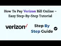 How To Pay Verizon Bill Online 2026 - Easy Step-By-Step Tutorial