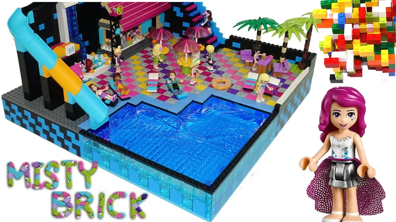 Lego Swimming Pool (with real water).. 