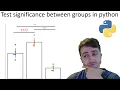 Testing statistical significance between samples in python