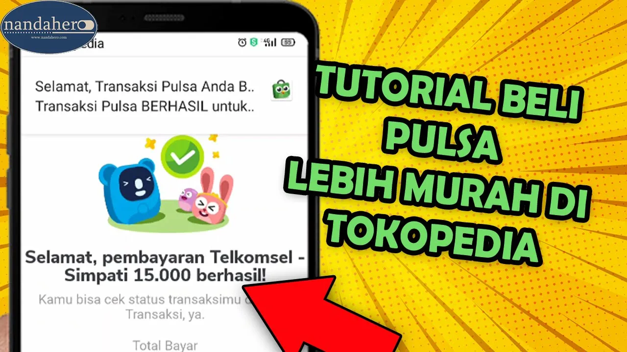 Cara beli Pulsa (GRATIS) di Tokopedia