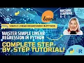 Master Simple Linear Regression in Python Complete Step-by-Step Tutorial
