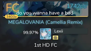 Download [CTB] Lexii | toby fox - MEGALOVANIA (Camellia Remix) [bad time] +HD 99.97% {#1 1742pp FC} - osu! MP3