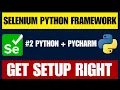 Selenium Python Framework Python PyCharm Installation for Framework Setup