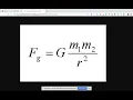 Law of Gravity Using Python
