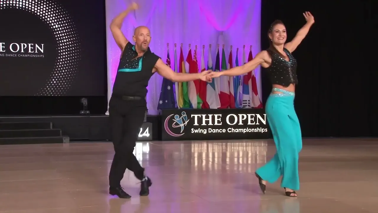 Douglas Rousar and Elise Herman - 4th Place Sophisticated - The Open 2024