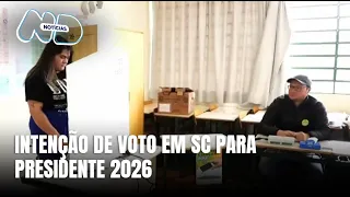 Intenção de voto para presidência revela cenário eleitoral em SC