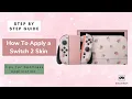 How to Apply a Nintendo Switch 2 Skin Step-by-Step Guide Tutorial Application Tips
