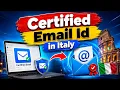 How to Create a Certified Email Address in Italy PEC Email Step-by-Step Guide