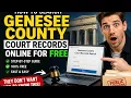 How to search Genesee County court records online for free