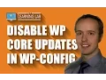 Disable WordPress Core Theme Plugin Updates Via wp-config php WP Learning Lab