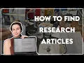 how to find primary research and journal articles for your science research investigation IA3