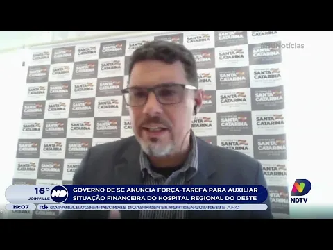 Governo anuncia força-tarefa para ajudar situação financeira do HRO de Chapecó