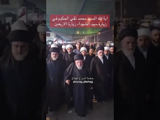⁣السيد محمد تقي الحكيم يشارك في زيارة الاربعين