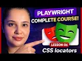 Playwright Automation with Typescript - CSS Locators Lesson 6