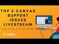 Top 5 Canvas Support Issues