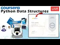 Coursera Python Data Structures Complete Course solved Live