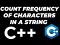 C program to count and find frequency of each character in string tutorial