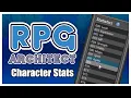 RPG Architect Tutorial - Character Stats