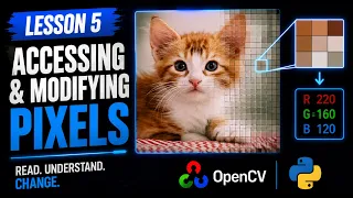 Accessing Modifying Pixels Python for Computer Vision