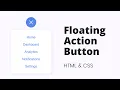 Create Animated Floating Action Button using HTML CSS