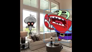 Mr Krabs when he sees squidward red mist