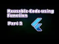 Reusable Code using Function - Part 2
