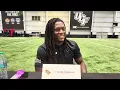 UCF WR Duane Thomas Jr Provides Insight on Mentoring Younger Players