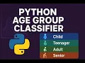 Age group classifier in python