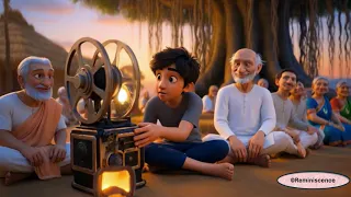 movie in village with grandfather