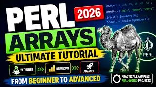 Perl Arrays Ultimate Tutorial 2026 Master Perl Arrays from Beginner to Advanced