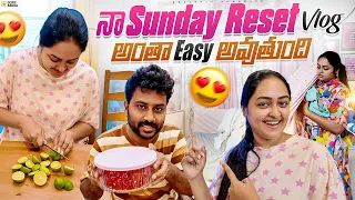 Vlog Sunday Reset ఇలా చేస్తే  easy గా ఉంటుంది 😱🍅 | Meal Prep, Organising | Heavenly Homemade