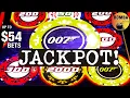 HANDPAY Up to 54 Bets on Casino Royale 007 Casino Slot Machine Play Jackpot