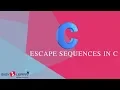 Escape Sequences in c
