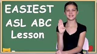 EASIEST way to learn your ASL ABCs Slowest alphabet lesson