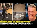 Pat McAfee Attempts Double Play SHATTERS Picture Frame In His Studio