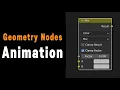 Animation switching using the mix node Geometry Nodes Blender