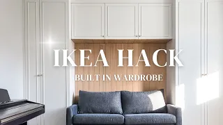 IKEA Hack Built in Wardrobe for a Small Guest Bedroom