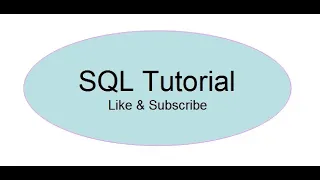 SQL tutorial-Part1 Learn SQL SQL tutorial for beginners
