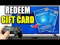 How To Redeem PlayStation Gift Card On PS4 - Easy Guide