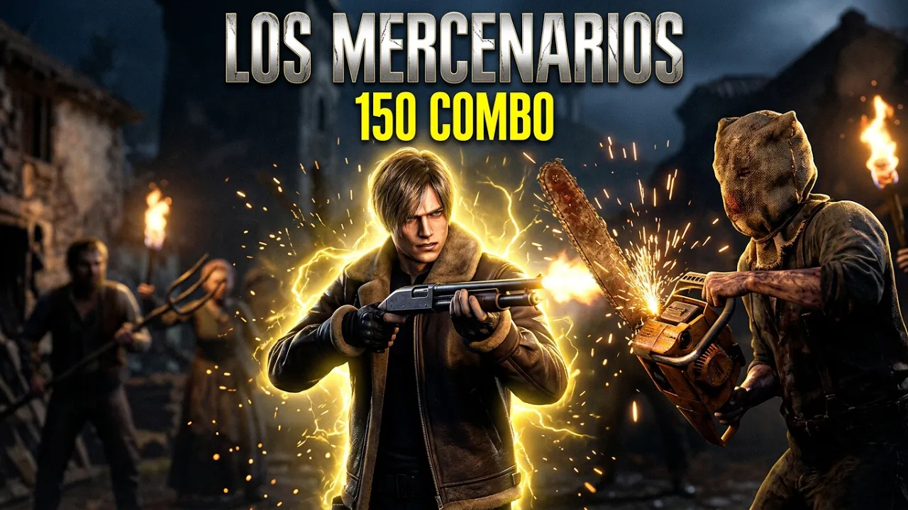 RESIDENT EVIL 4 REMAKE - MERCENARIES - LEON VILLAGE S++
