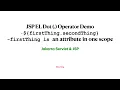 JSP Expression Language Dot Operator Demo - Attribute in page request session application Scope