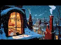 Download Lagu Silent Snowy Christmas Night 1940s with oldies playing in another room ❄️ Relax \u0026 Cozy Winter MP3