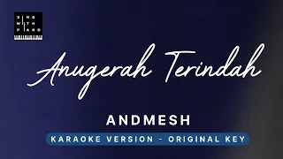 Download Anugerah Terindah - Andmesh (Original Key Karaoke) - Piano Instrumental Cover with Lyrics MP3