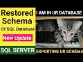 Backup and Restored SQL Database Schema Refresh SQL Database schema from Prod to Dev TechandArt