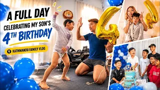 Our Son’s 4th Birthday Celebration 🎂 | Family Vlog | Sega Gurung