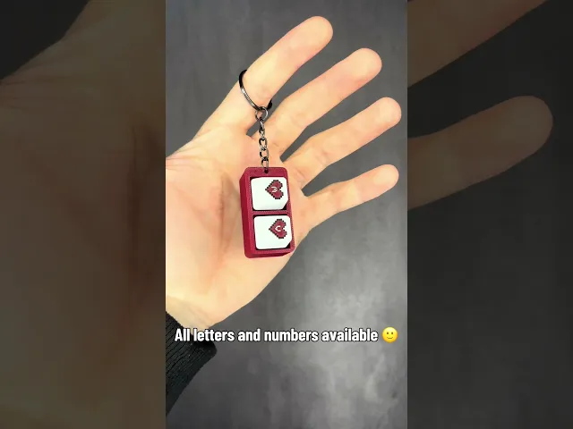 Valentine’s Pixel Heart Keycaps – Alphabet & Numbers Pack video thumbnail