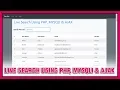Live Search Using Bootstrap 4 PHP MySQLi Prepared Statement Ajax