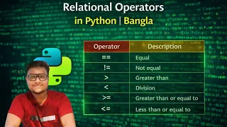 RELATIONAL OPERATORS PYTHON BANGLA